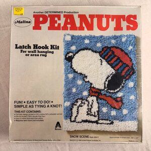 Vintage 1970’s Snoopy SNOW SCENE Kit# 26/17 Peanuts 20"x27” Hard to Find New